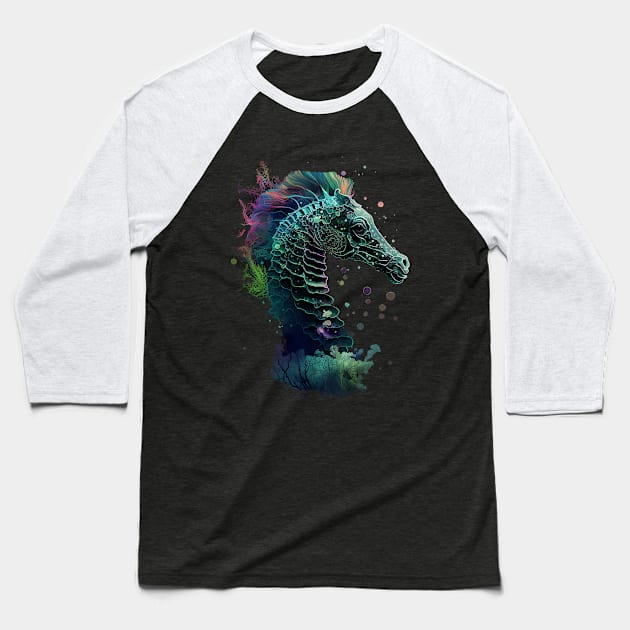sea horse Baseball T-Shirt by a cat cooking